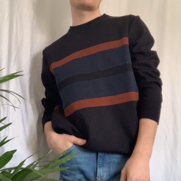 🔥Mens oversized modern colour block sweater - Picture 4 of 5